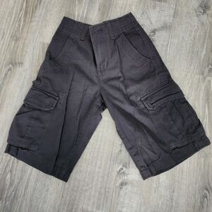 Boys Urban Pipeline Charcoal Gray Cargo Shorts